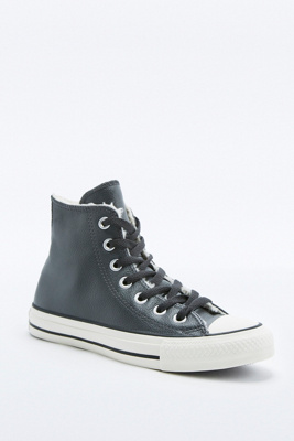 converse shearling hi tops