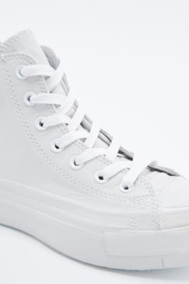 converse blanches plateforme