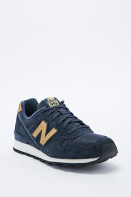 new balance 996 navy and gold