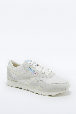 reebok classic white nylon vintage runner trainers