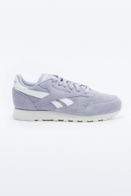 reebok classic lilac suede trainers