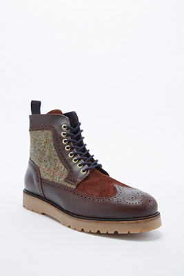 fred perry brogue boots
