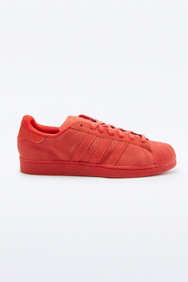 superstar rouge en daim