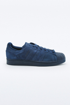 superstar en daim bleu marine