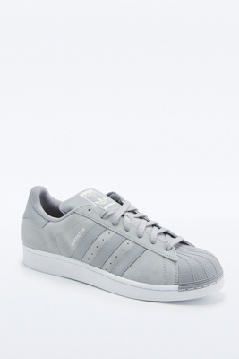 superstar grise et blanche daim