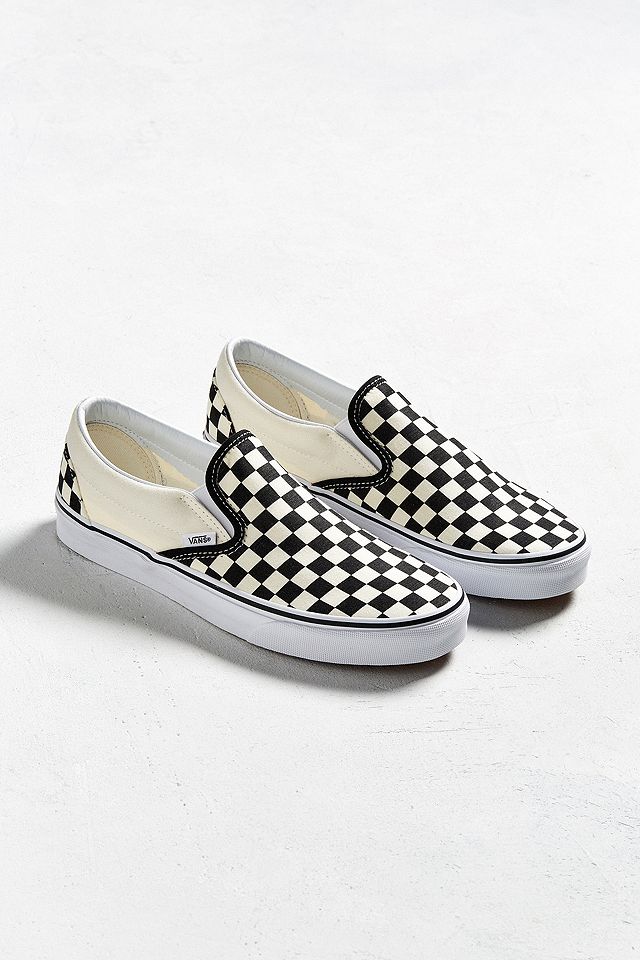 Vans Classic Checkerboard Slip-On Trainers | Urban Outfitters UK