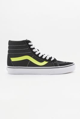 vans noir et jaune fluo