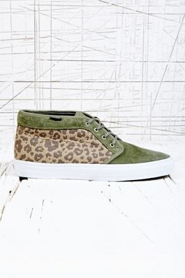 khaki vans with leopard print