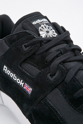 reebok workout plus trainers in black cordura