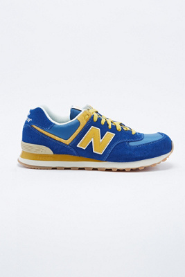 new balance classic 574 blue yellow