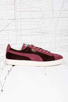 puma basket en daim bordeaux