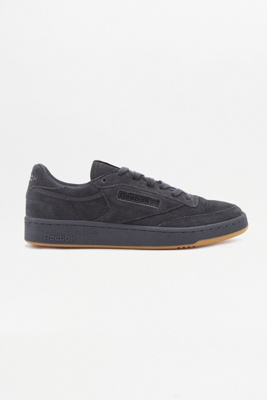 reebok club c black suede