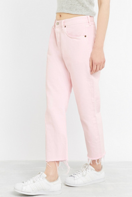 pink 501 levi jeans