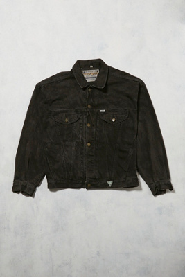 guess denim jacket black