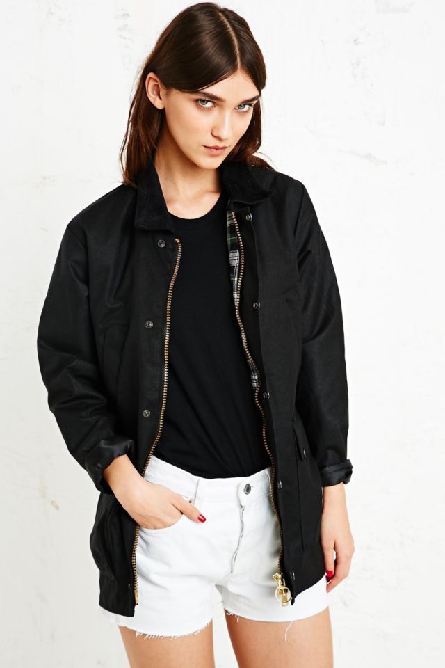 Vintage Renewal Wax Jacket in Black | Urban Outfitters UK