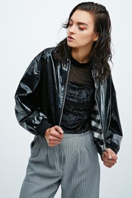 pvc bomber jacket