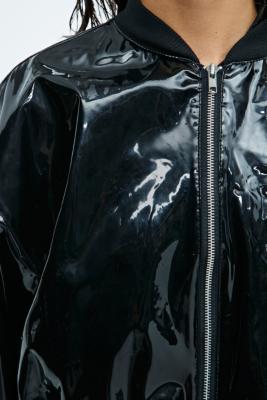 pvc bomber jacket