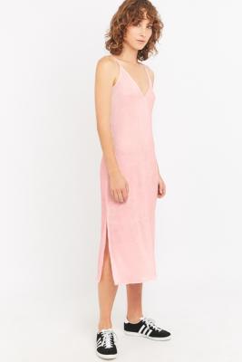 urban outfitters pink slip dress