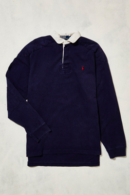 ralph lauren navy rugby shirt