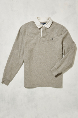 ralph lauren grey rugby shirt