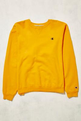 vintage yellow champion sweatshirt