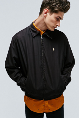 ralph lauren black harrington jacket