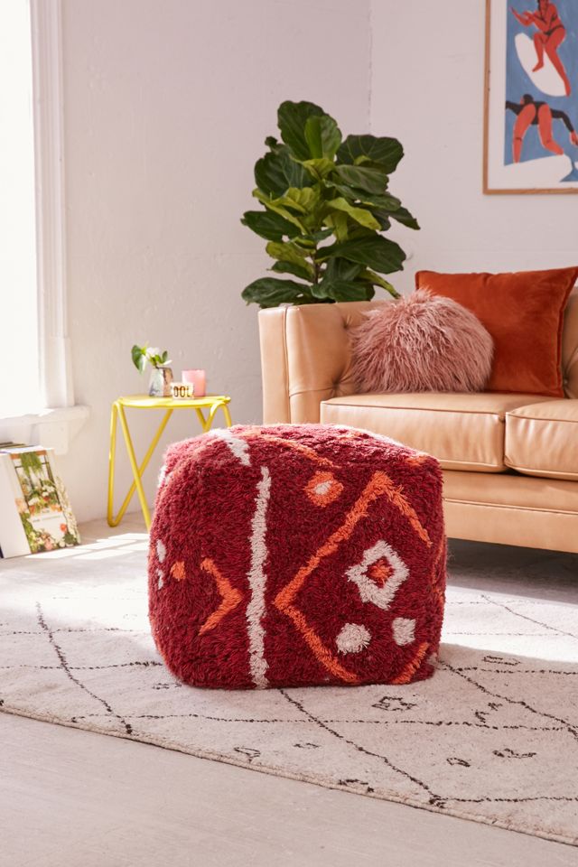 Tufted Rug Pouf Urban Outfitters UK