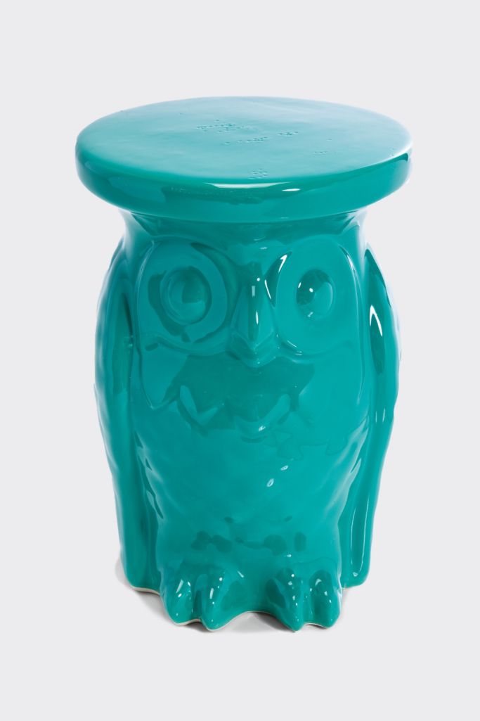 Owl Side Table In Turquoise Urban Outfitters Uk