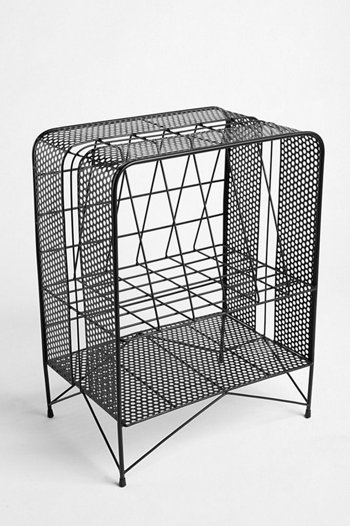 Black Wire Record Rack Urban Outfitters UK
