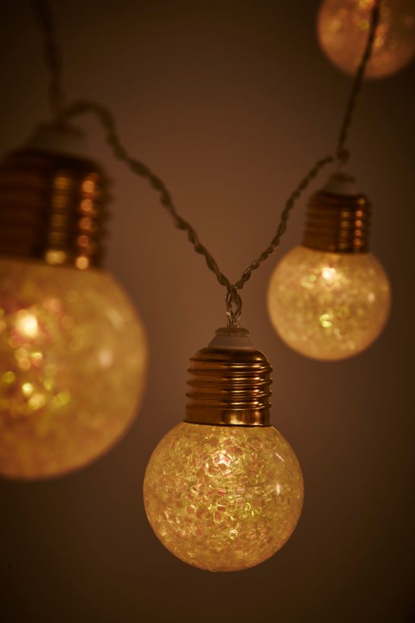 Glitter Bulb Fairy Lights Urban Outfitters UK