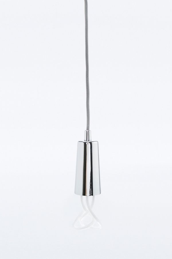 Plumen Drop Cap Silver Cable Pendant Light Set