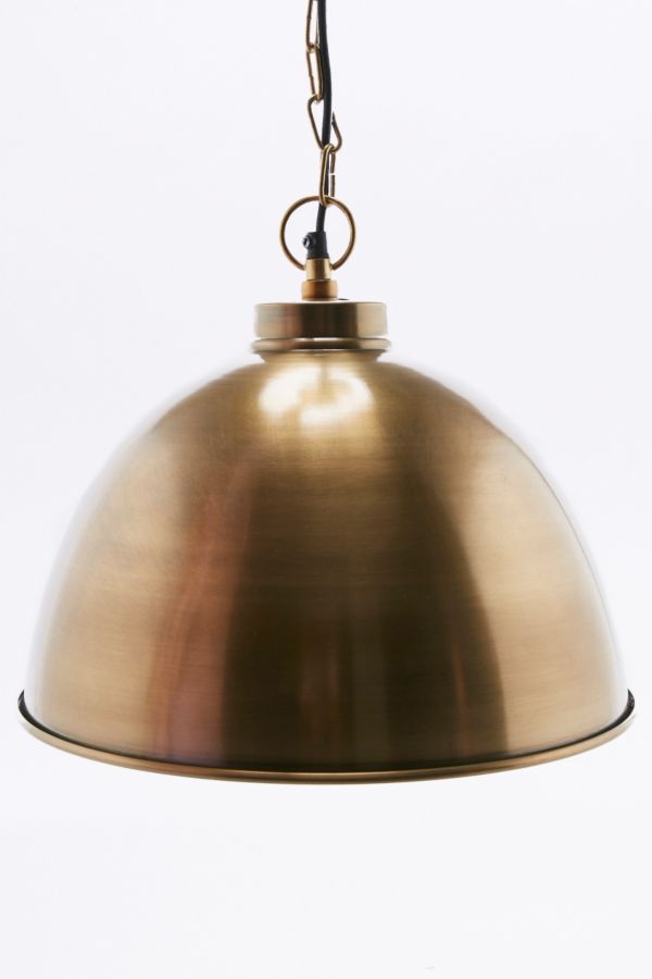 Brass Dome Pendant Light 