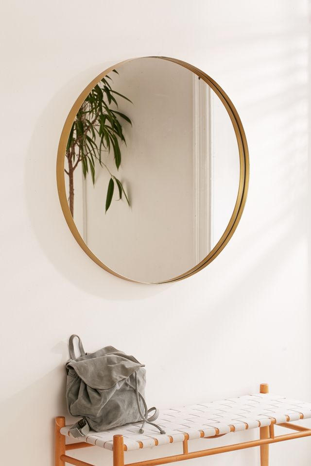 Averly Large Circle Mirror Urban Outfitters UK