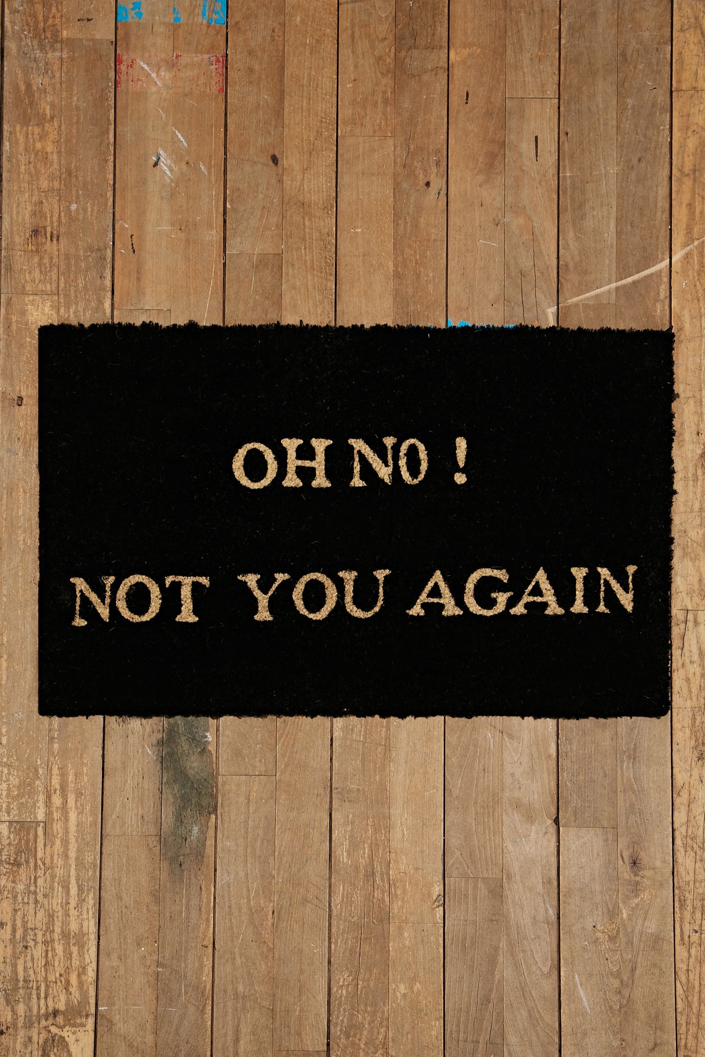 Oh No Not You Again Door Mat In Black Urban Outfitters Uk