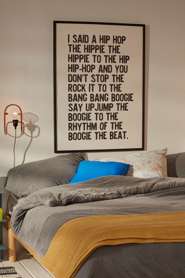 Honeymoon Hotel Rapper's Delight Wall Art Print Urban Outfitters UK