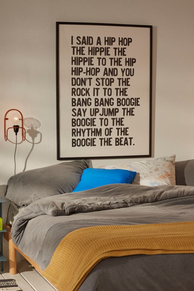 Honeymoon Hotel Rapper's Delight Wall Art Print Urban Outfitters UK