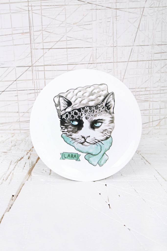 Welovekaoru Lara Alley Assiette Motif Chat Urban Outfitters Fr