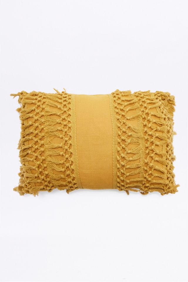 Venice Net Tassel Bolster Cushion Cover Urban Outfitters UK