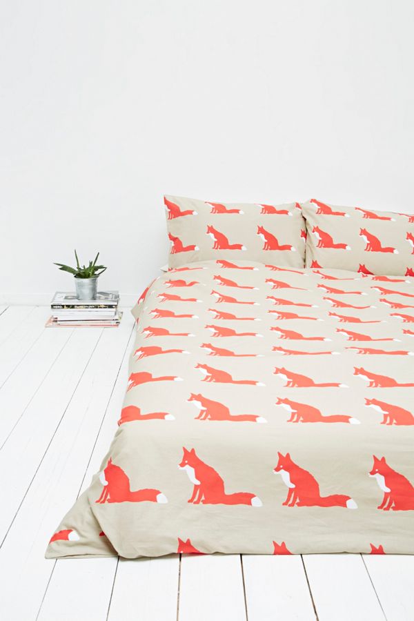 Anorak Fox Duvet Set Urban Outfitters De