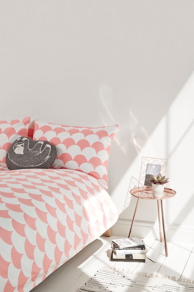 Scallop Peach Duvet Set in Peach Urban Outfitters FR