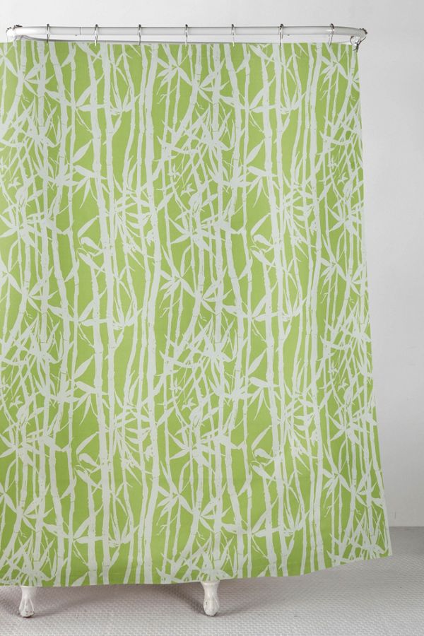 Bamboo Print Shower Curtain Urban Outfitters Uk