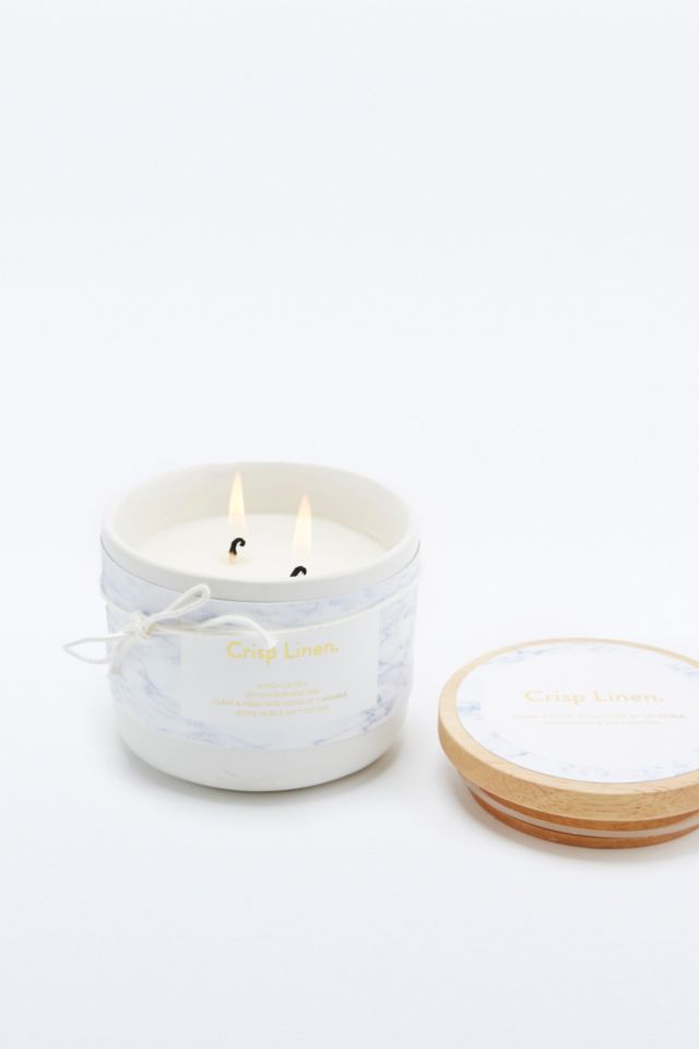 Crisp Linen Candle | Urban Outfitters UK