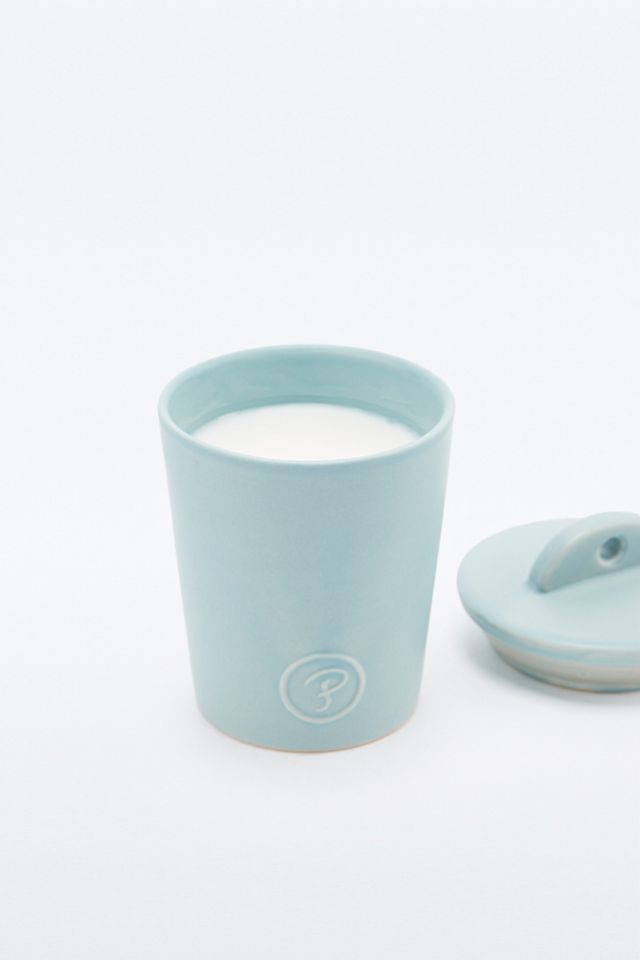 Paddywax Fig and Olive Ceramic Candle in Pastel Blue Urban Outfitters UK