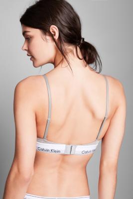 calvin klein modern cotton grey triangle bra