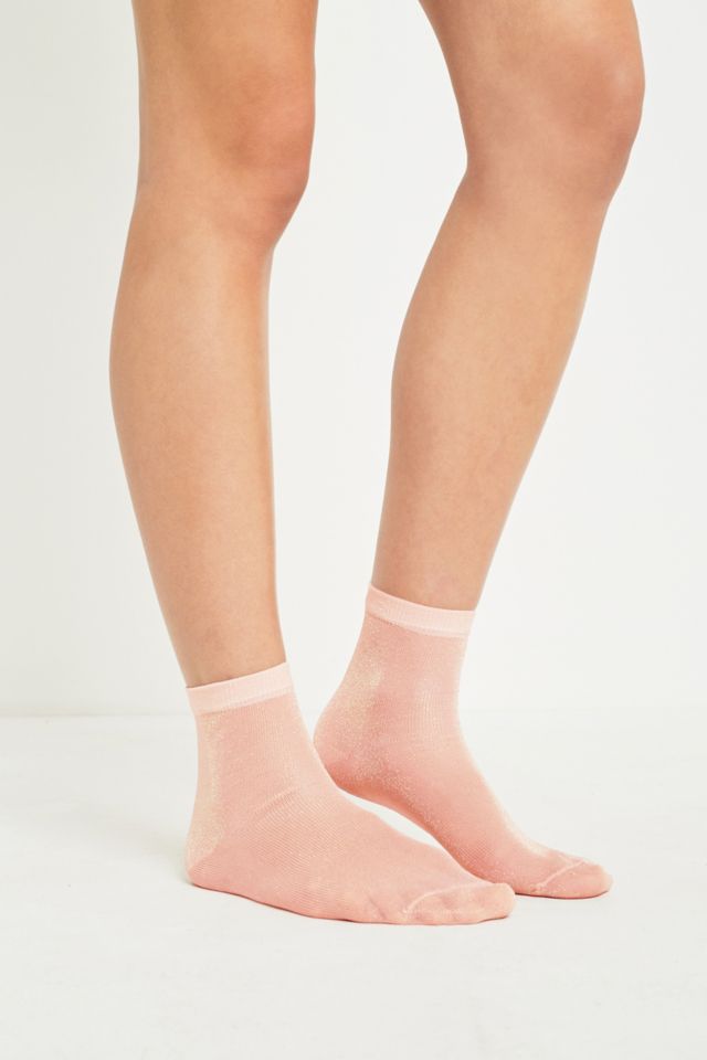 Lurex Pop Socks | Urban Outfitters UK