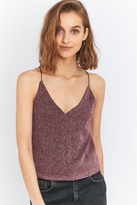 Sparkle & Fade Shimmer Cross Strap Cami