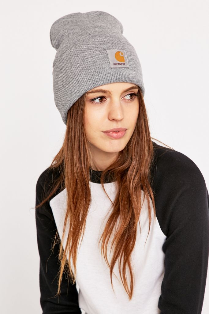 Carhartt Beanie Watch In Grau Meliert Urban Outfitters De