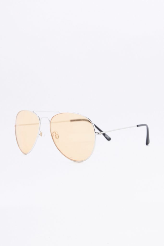Orange Lens Aviator Sunglasses Urban Outfitters Uk 