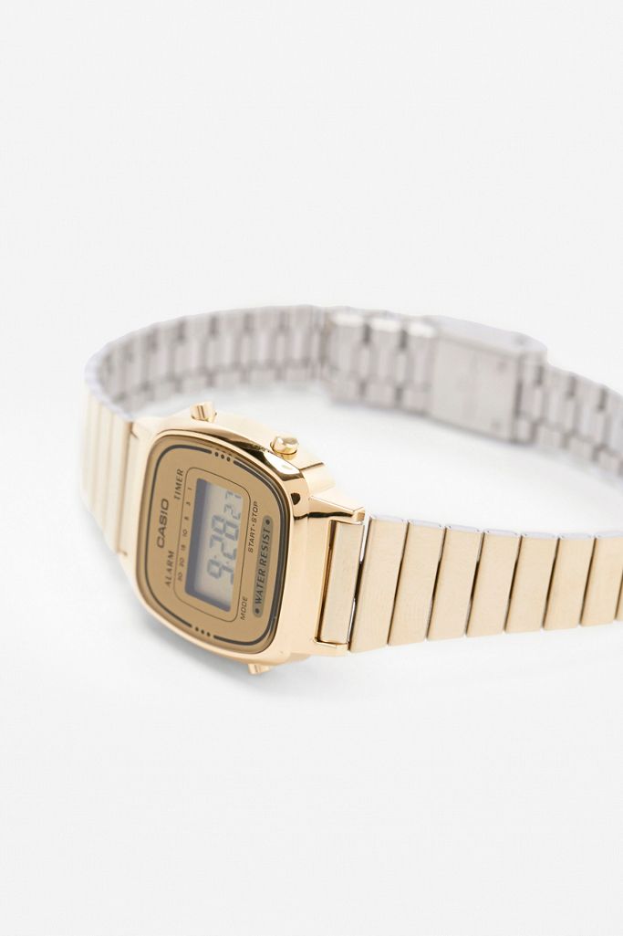 Casio La670wega Vintage Gold Mini Watch Urban Outfitters Uk