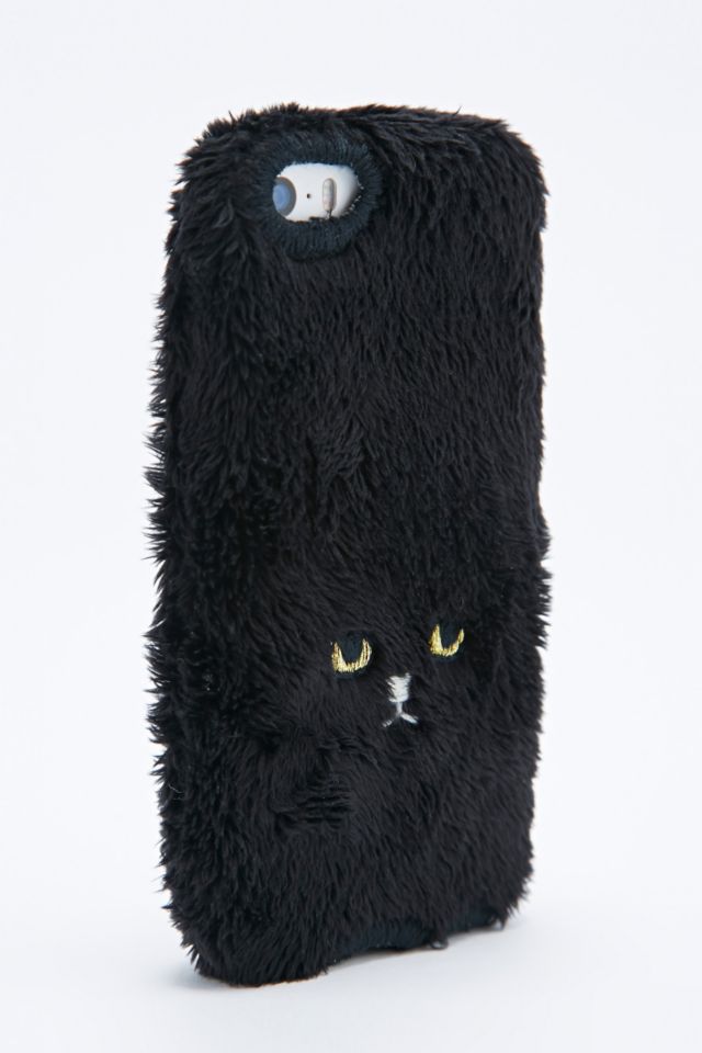 Keora Keora Furry Cat Iphone 5 Case In Black Urban Outfitters Uk
